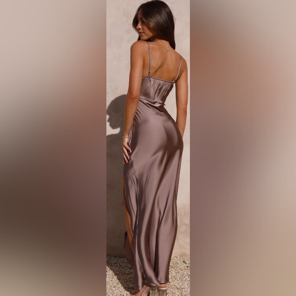 Ilana Maxi Dress Billy J Midi Dress in Taupe